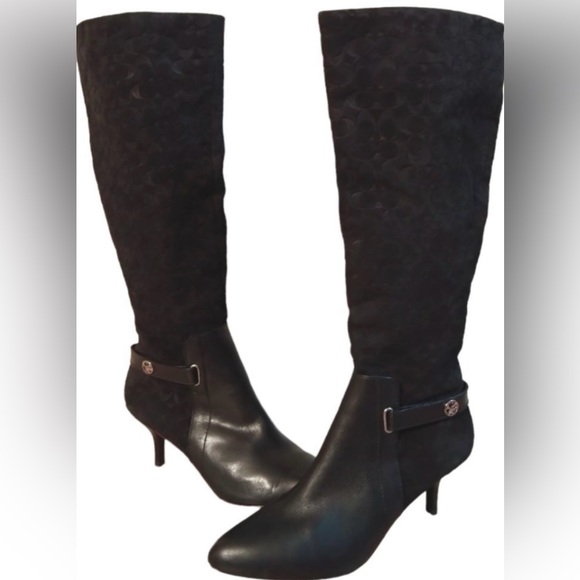 Coach tall Fara boots, size 8B - Picture 1 of 9